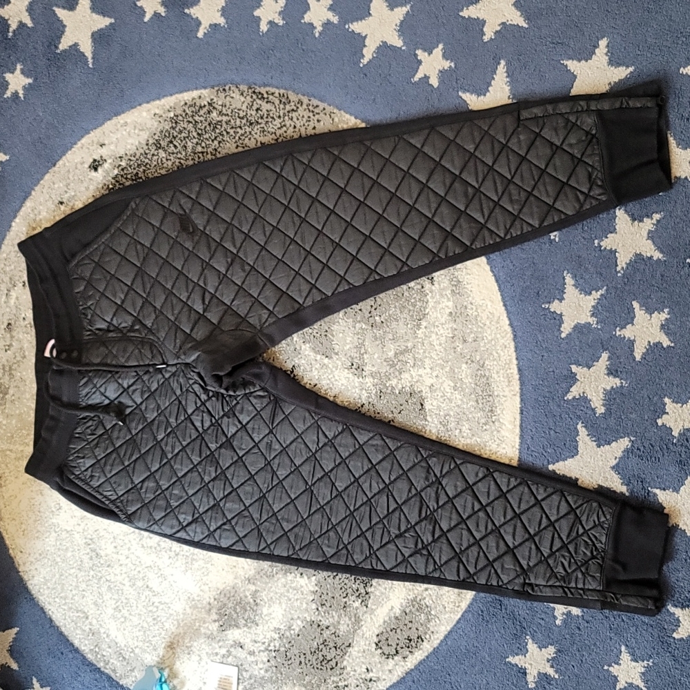 Nike Black Quilted Sweatpants